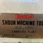 Shoun Engine Lathe HBK-500×650 (1972, Nameplate Photo)