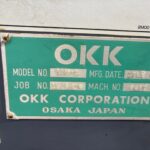 OKK Machining Center VM4-2 (2001, Nameplate Photo)