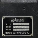 Niigata Machine Techno Horizontal Machining Center HN80D 2007 Nameplate Photo