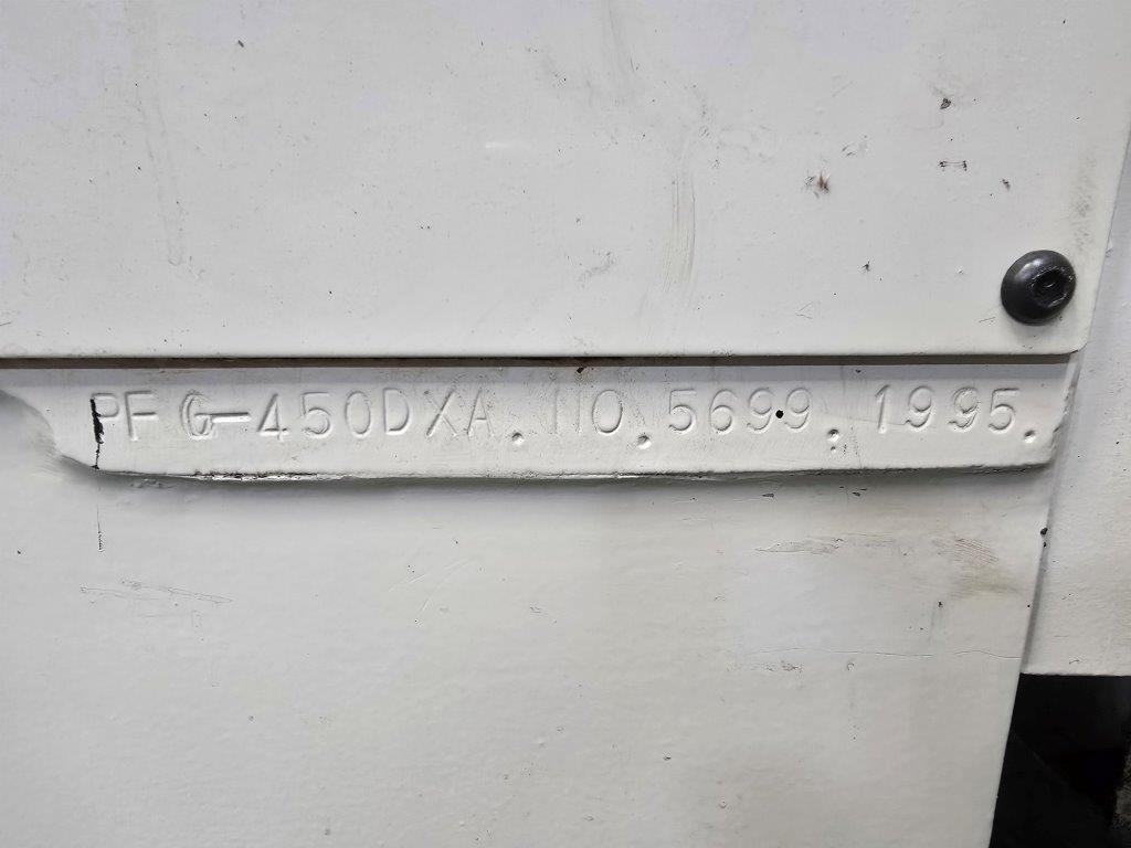 Okamoto Form Grinder PFG-450DXA 1995 Nameplate Photo