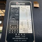 Amada 200T Transfer Press TPWL200 2008 Nameplate Photo