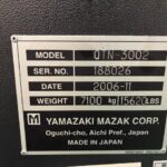 Mazak NC Lathe QTN00Ⅱ 2006 Nameplate Photo