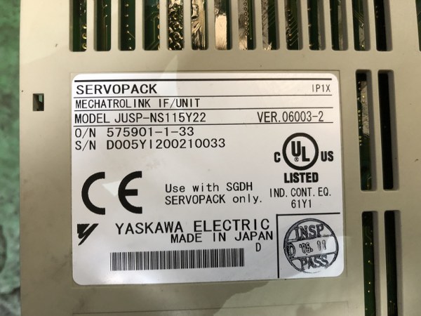 中古その他 [サーボドライブとモーター]SGDH-08AE Y336 安川電機 YASKAWA ELECTRIC  ｜【公式】株式会社ヒューマン・アーク・マシナリ