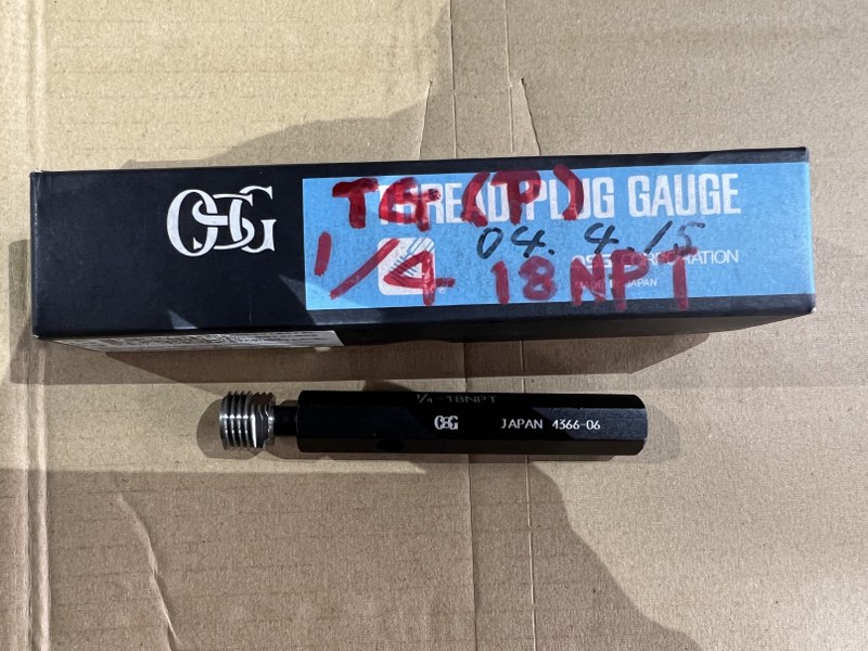 中古その他ゲージ 【ねじゲージ】¼18NPT TG（P) OSG オーエスジー