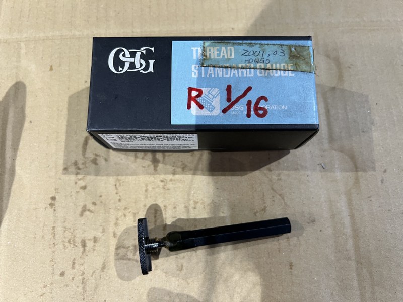 中古その他ねじ切り・ネジ造形工具 【管用テ－パねじ ゲージセット】R1/16　TG OSG オーエスジー