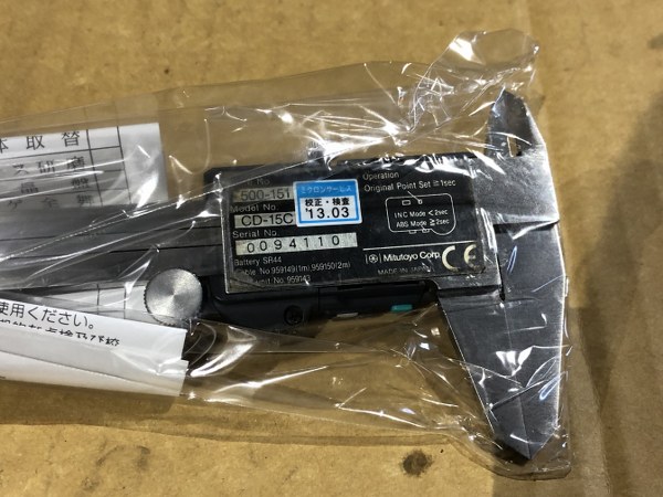 中古Vernier caliper 「ABSデジタルノギス」500-151（CD-15C） ミツトヨ/Mitutoyo