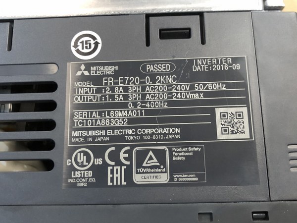 中古その他 [インバーター]FR-E720-0.2KNC 三菱/MITSUBISHI