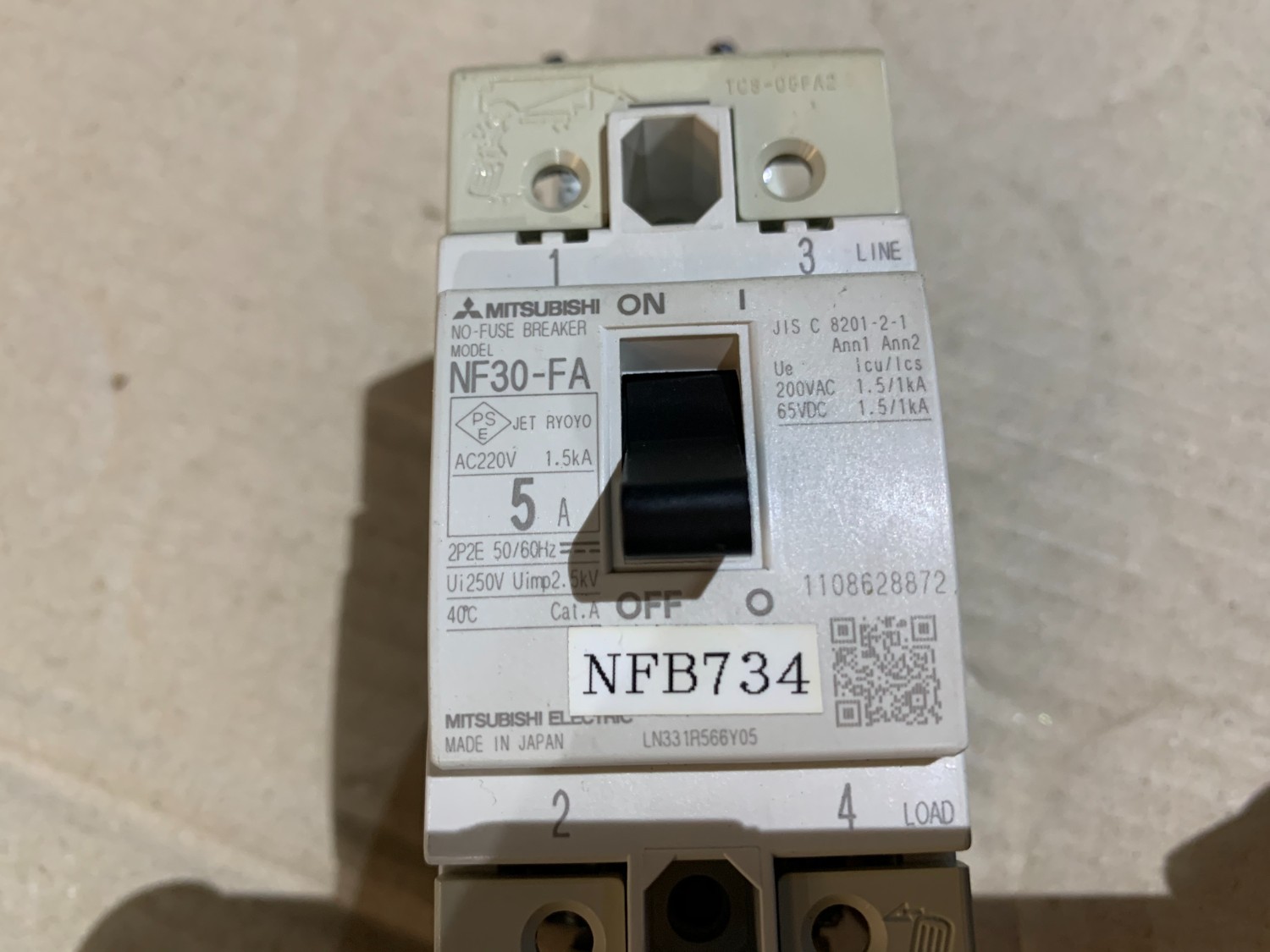 中古その他 【遮断器】  NF30-FA (5A) 三菱/MITSUBISHI