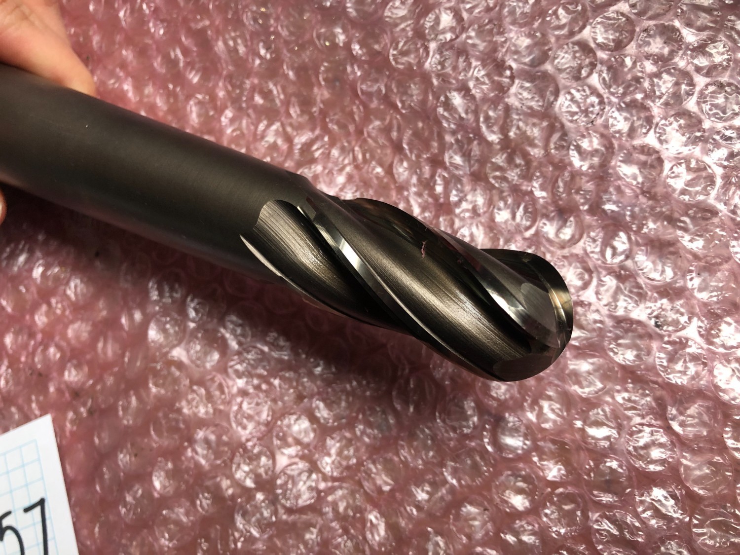 中古End mill(Ball） 【テーパーネックボールエンドミル4枚刃】R12.5x25 KOBELCO