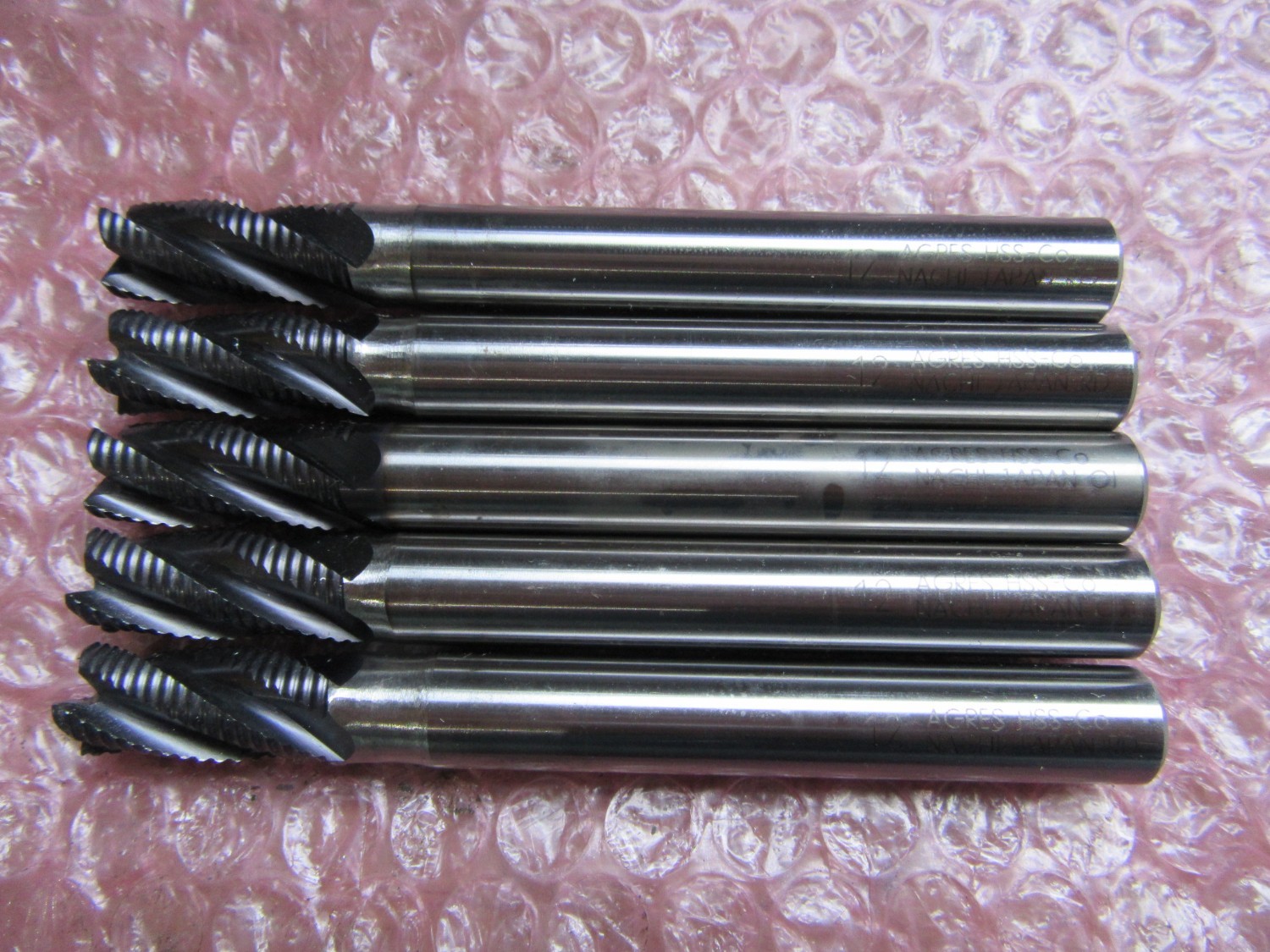 中古Other end mill 【AGミル ラフィングショート5個】AGRES12  NACHI