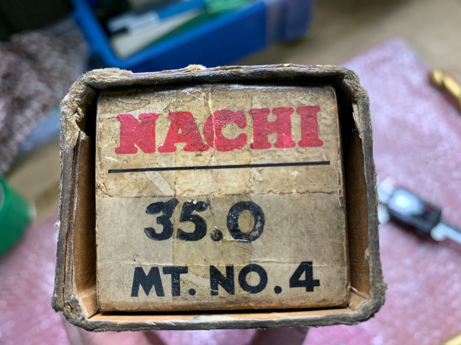 中古テーパ―シャンクドリル 【テーパーシャンクドリル】  φ35mm, 全長:295mm NACHI(不二越)