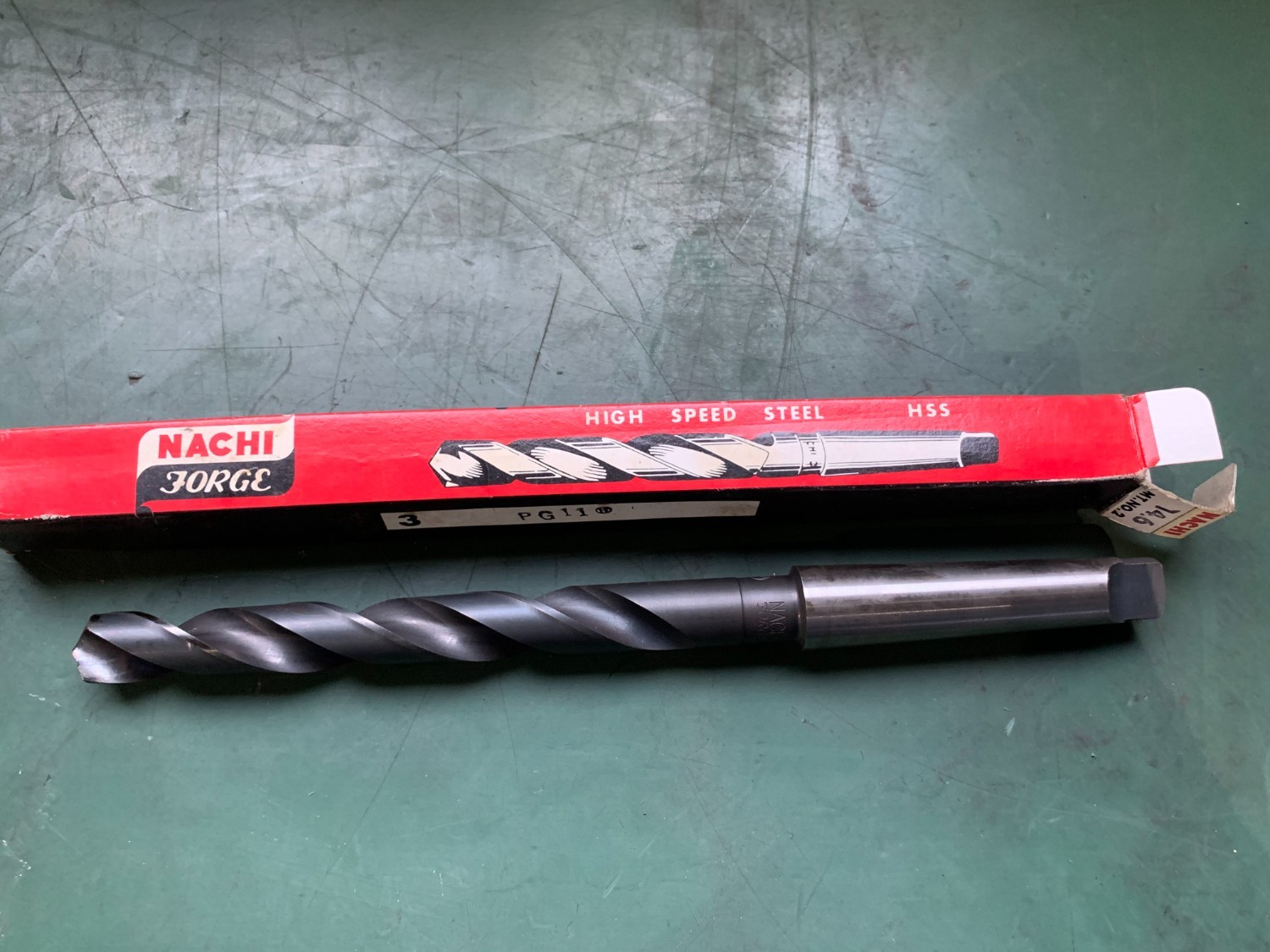 中古テーパ―シャンクドリル 【テーパーシャンクドリル】　MT-2 φ14.6mm　 全長：230mm   NACHI/ナチ不二越