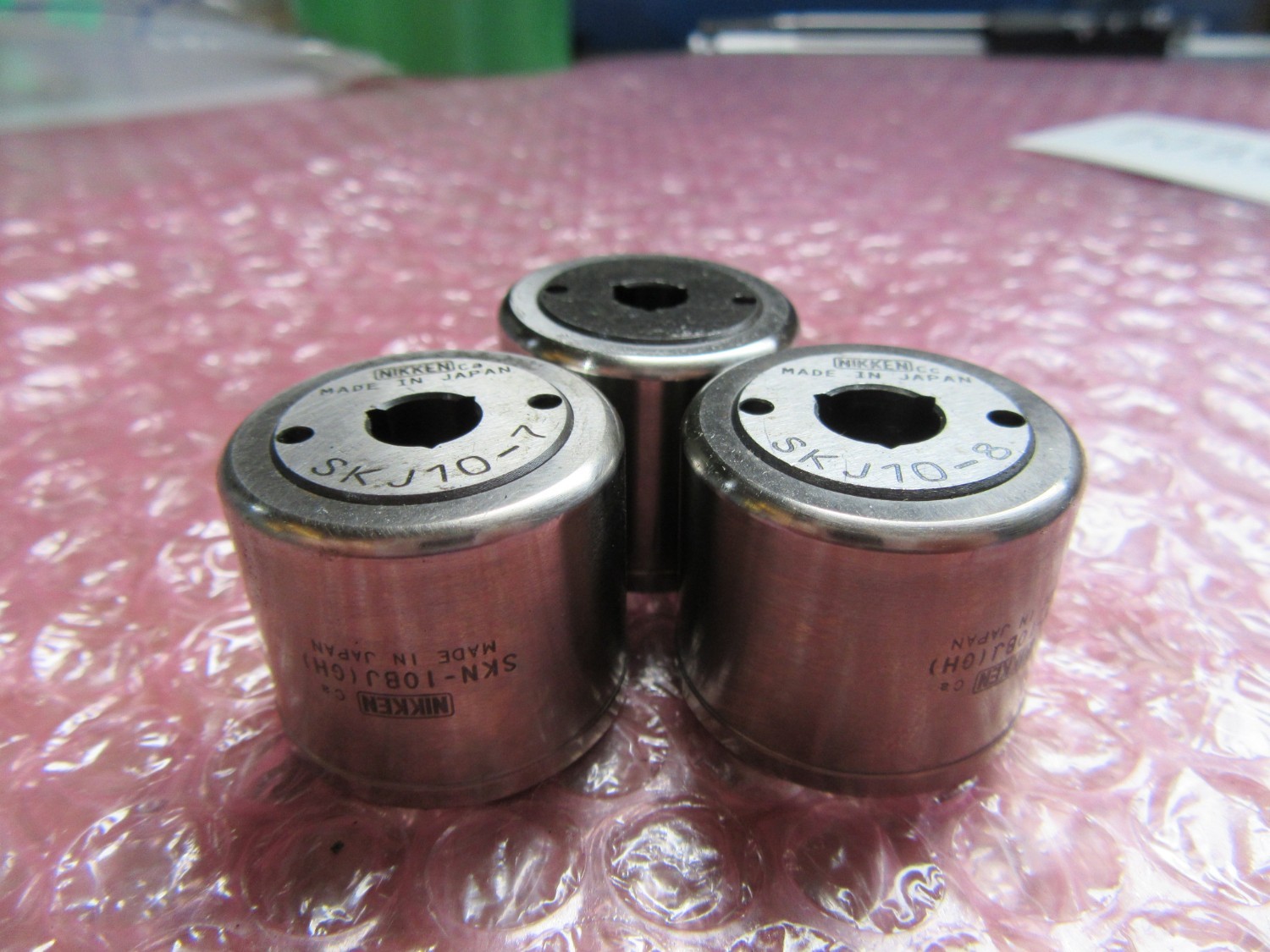 中古その他 スリムチャック用Jタイプキャップ3個①SKJ10-6.2②SKJ10-7③SKJ10-8  日研