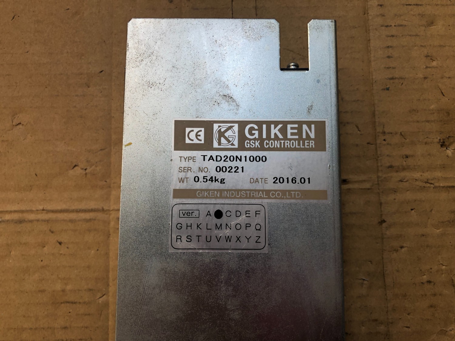 中古その他 【GSKコントローラ】TAD20N1000 GIKEN KOGYO/技研工業