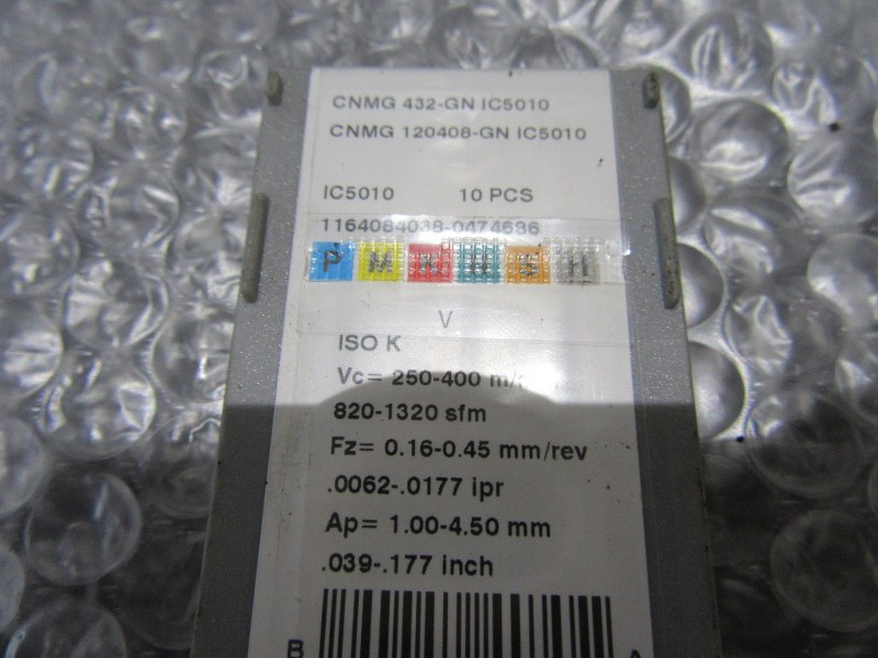 中古Cutting Exchange Chip 【チップ】CNMG432-GNIC5010 イスカル/ISCAR