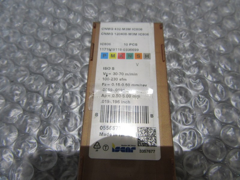 中古Cutting Exchange Chip 【チップ】CNMG432-M3MIC806 イスカル/ISCAR