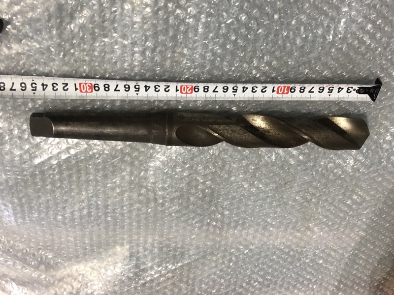 中古Taper shank drills 【テーパーシャンクドリル】約φ37　全長350ｍｍ Unknown