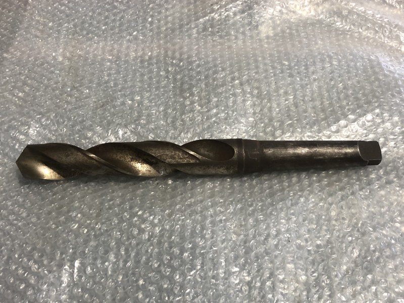 中古Taper shank drills 【テーパーシャンクドリル】約φ37　全長350ｍｍ Unknown