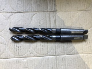 中古Taper shank drills 【テーパーシャンクドリル2本】φ15,φ15.8 NACHI FORGE