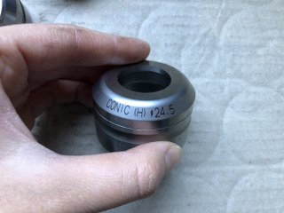 中古ダイ 【タレパン金型（ダイ）3個】①6x8 C=0.2　②1.9　③24.5 コニック/Conic