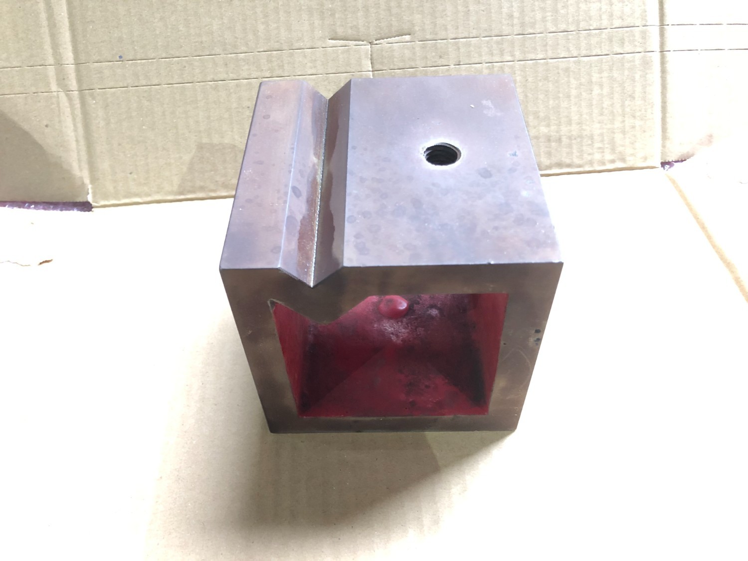 中古その他 【V溝付桝型ブロック】サイズ：100x100mm 不明