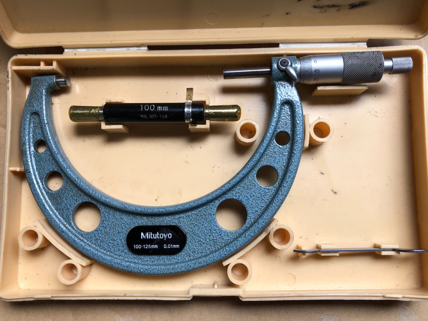 中古Outside micrometer 【外側マイクロメータ】100-125mm ミツトヨ/Mitutoyo