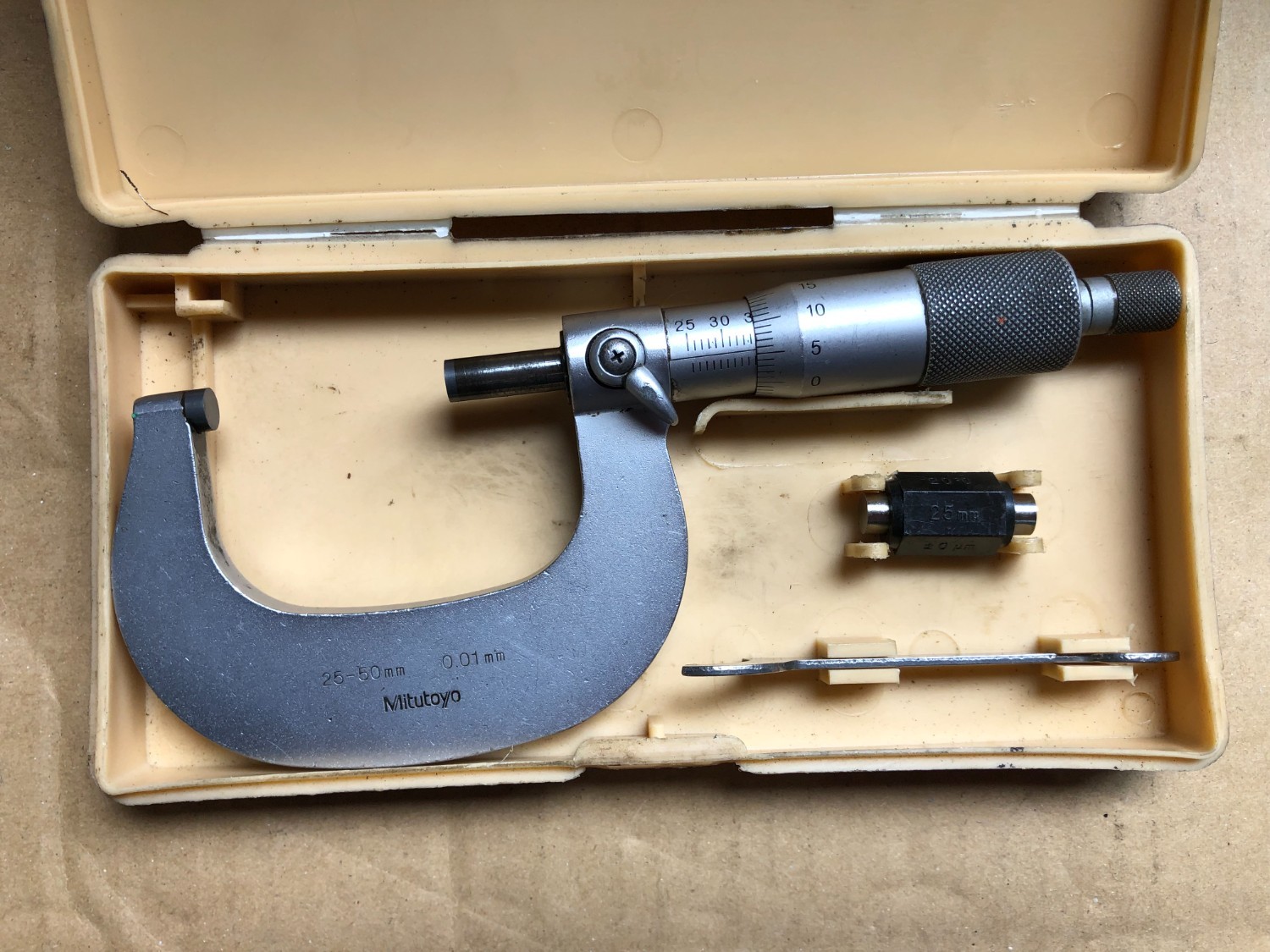 中古Outside micrometer 【マイクロメータ】25-50mm ミツトヨ/Mitutoyo