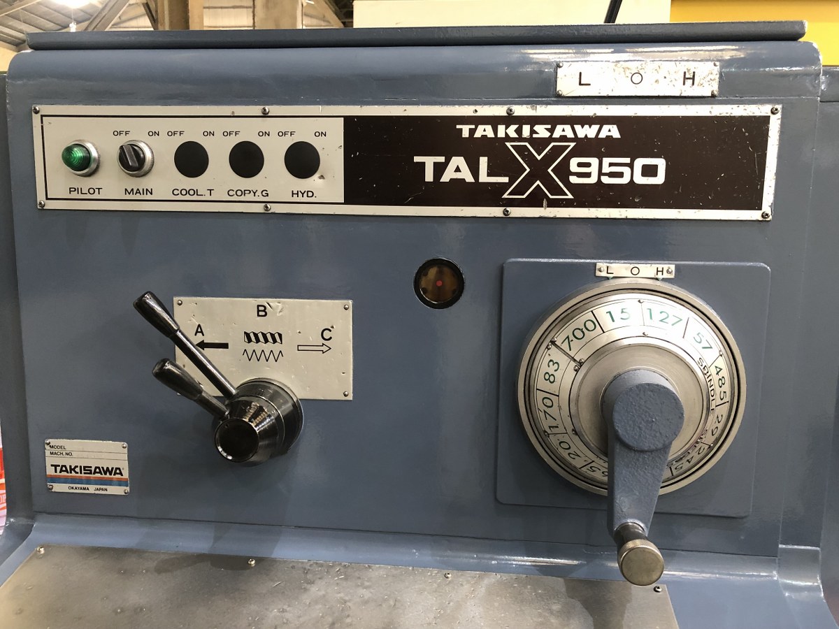 中古旋盤（1m～3m) TALX950×300 滝沢