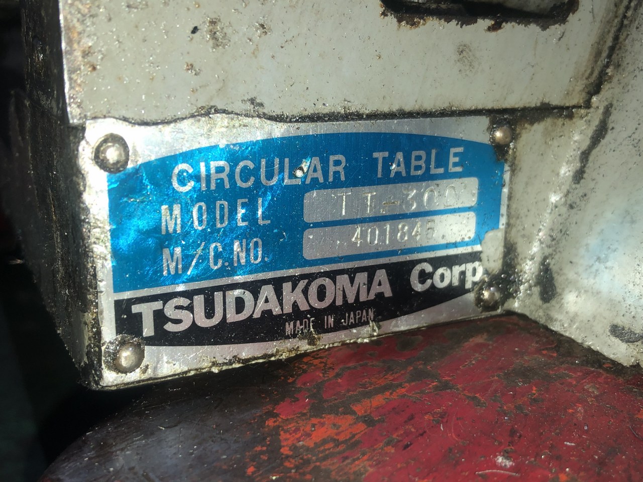 中古Rotary table(Manual・Electric) 【傾斜円テーブル】TT-300 津田駒/TSUDAKOMA