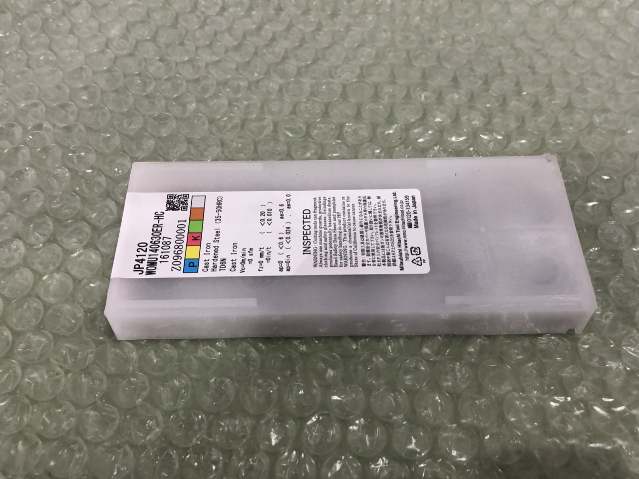 中古Cutting Exchange Chip 【チップ】JP4120 WOMU140630ER-HC MOLDINO/旧日立ツール