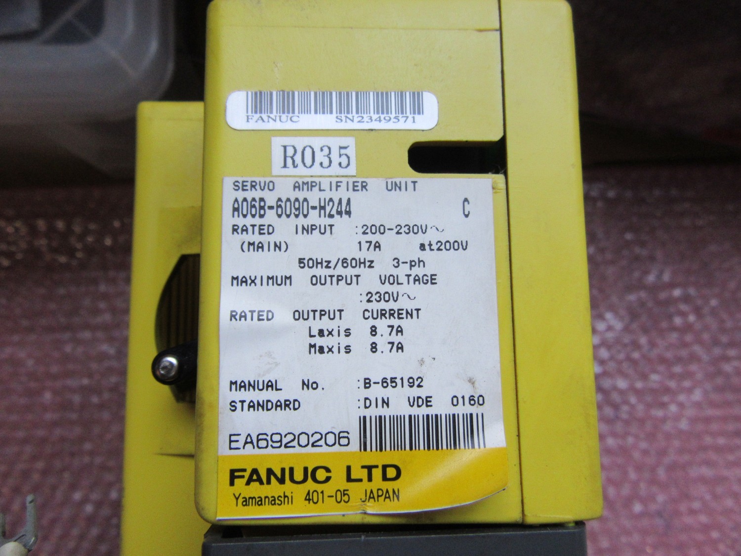 中古その他 【サーボアンプモジュール】A06B-6090-H244 FANUC/ファナック