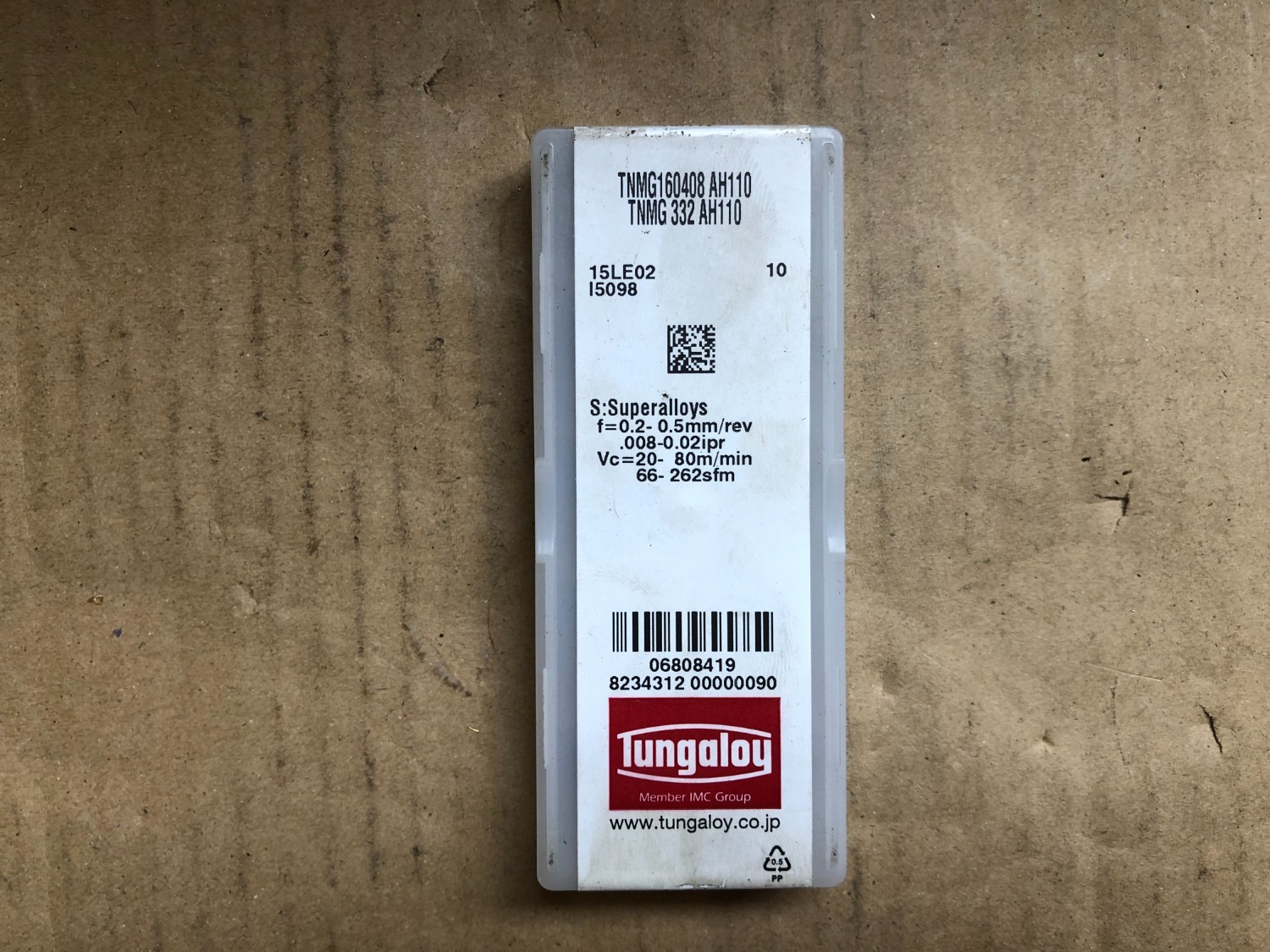 中古Cutting Exchange Chip 【チップ】TNMG160408AH110 タンガロイ/Tungaloy