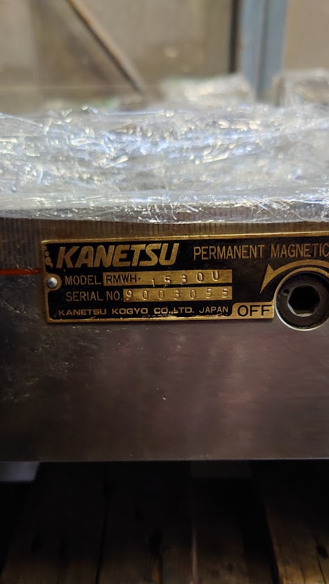 中古Permanent magnetic chuck RMWH1530U KANETU