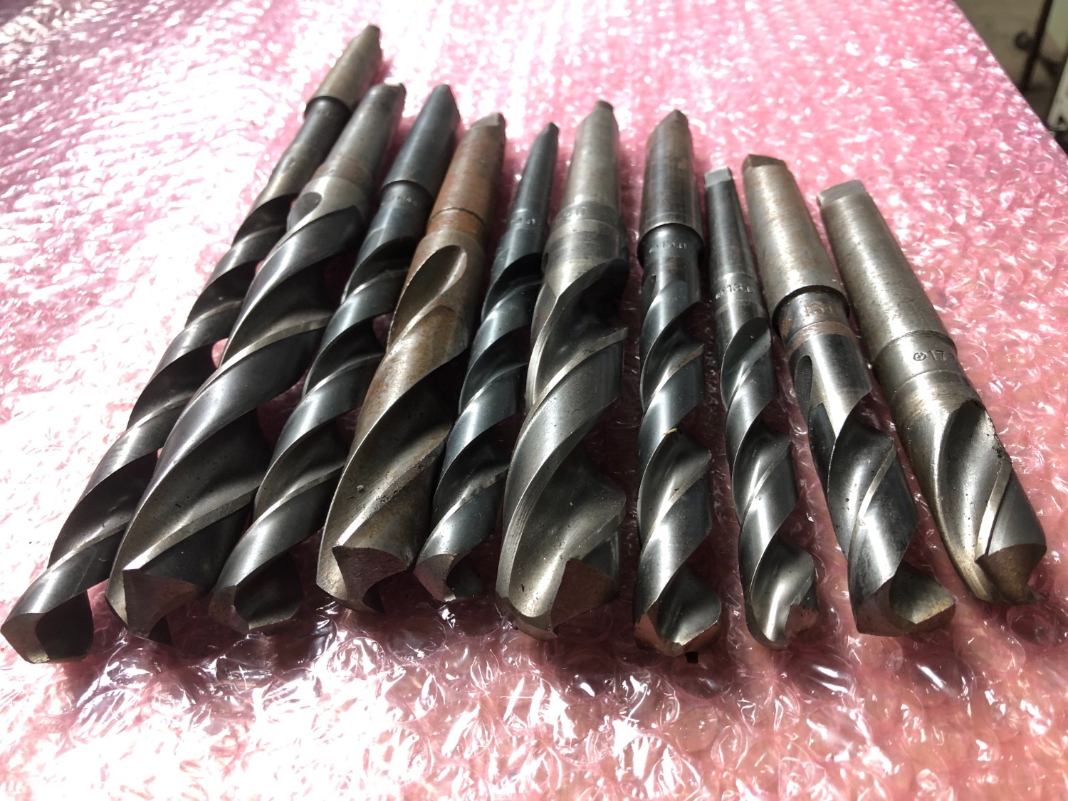 中古Taper shank drills テーパーシャンクドリル10本 様々なメーカーやサイズがあります。