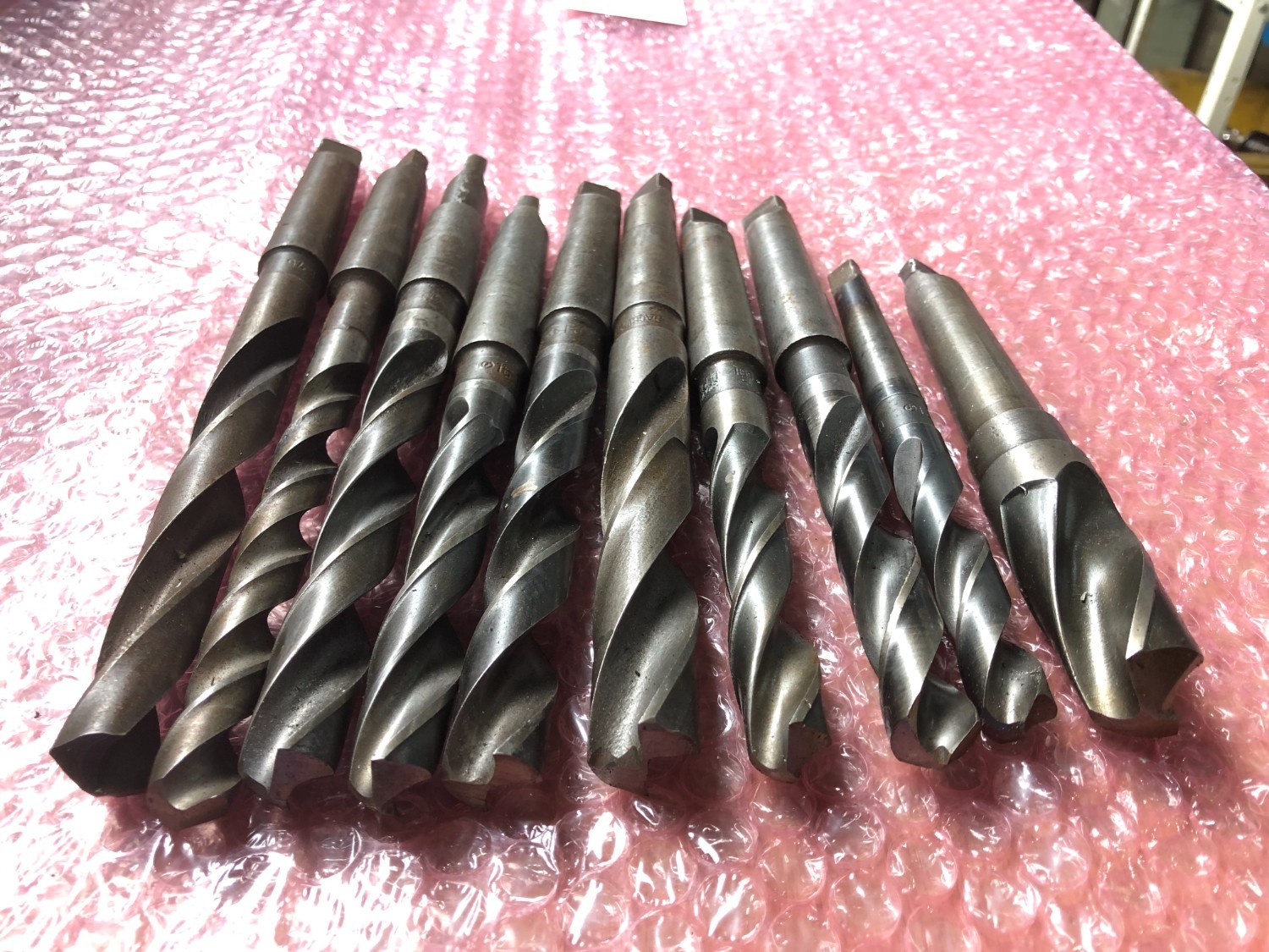 中古Taper shank drills テーパーシャンクドリル10本 様々なメーカーやサイズがあります。