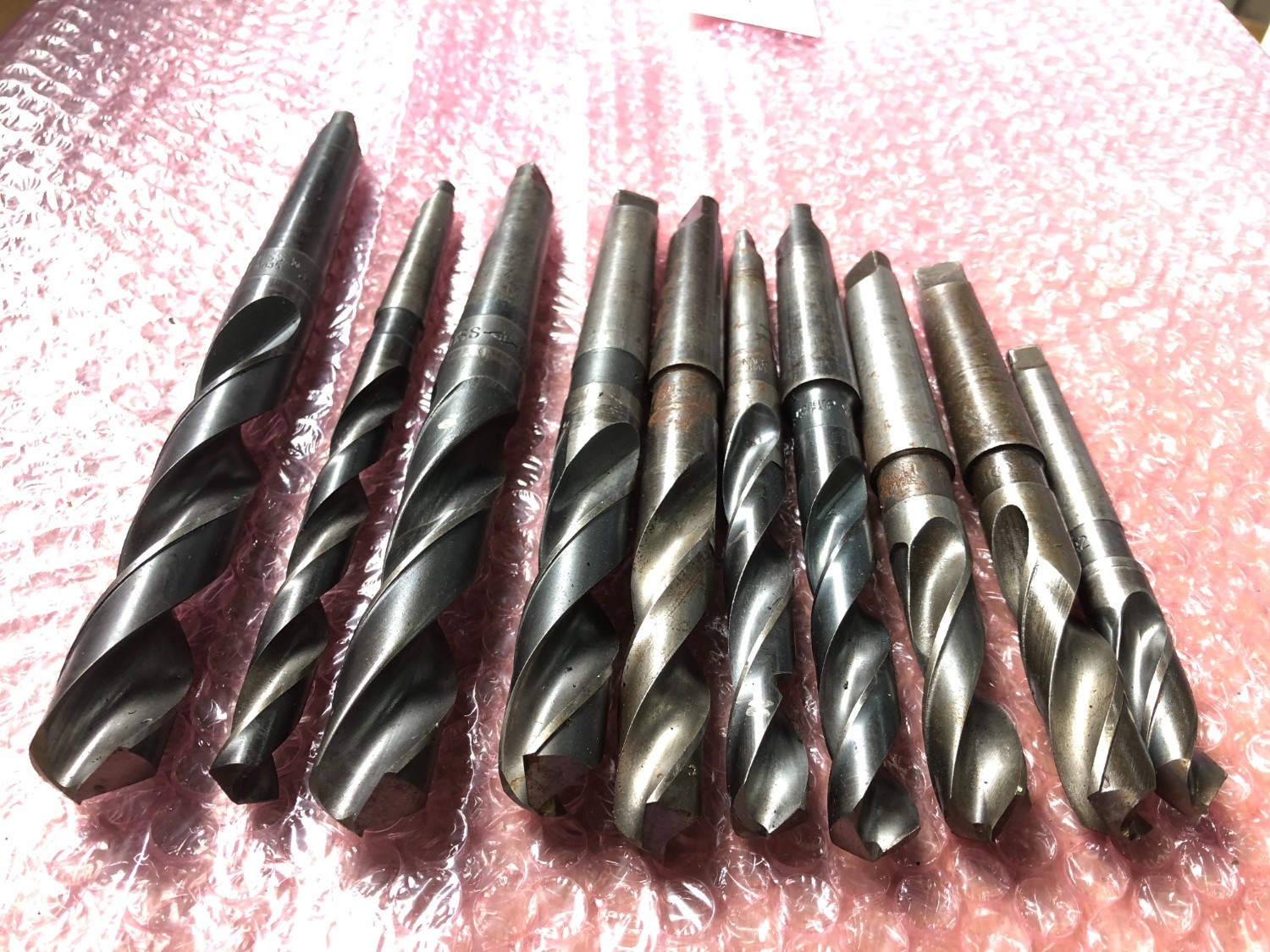 中古Taper shank drills テーパーシャンクドリル10本 様々なメーカーやサイズがあります。