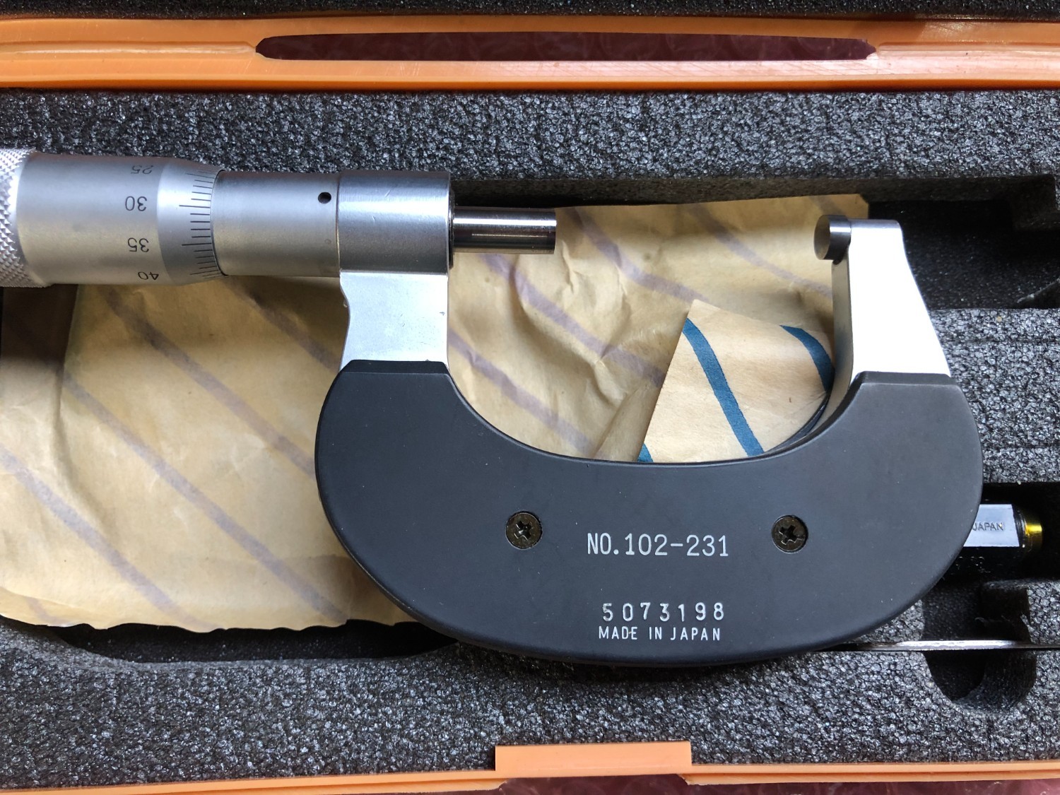 中古Outside micrometer 【標準外側マイクロメータ】102-231(M320-50AA) ミツトヨ/Mitutoyo