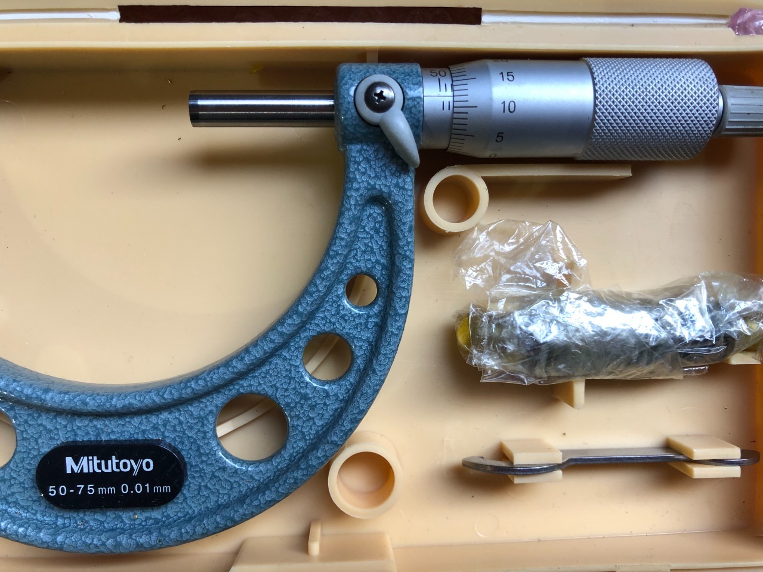 中古Outside micrometer 【標準外側マイクロメータ】103-139(OM-75) ミツトヨ/Mitutoyo