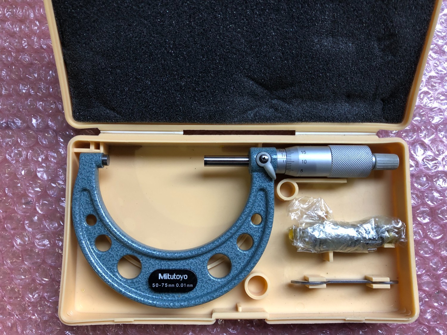 中古Outside micrometer 【標準外側マイクロメータ】103-139(OM-75) ミツトヨ/Mitutoyo