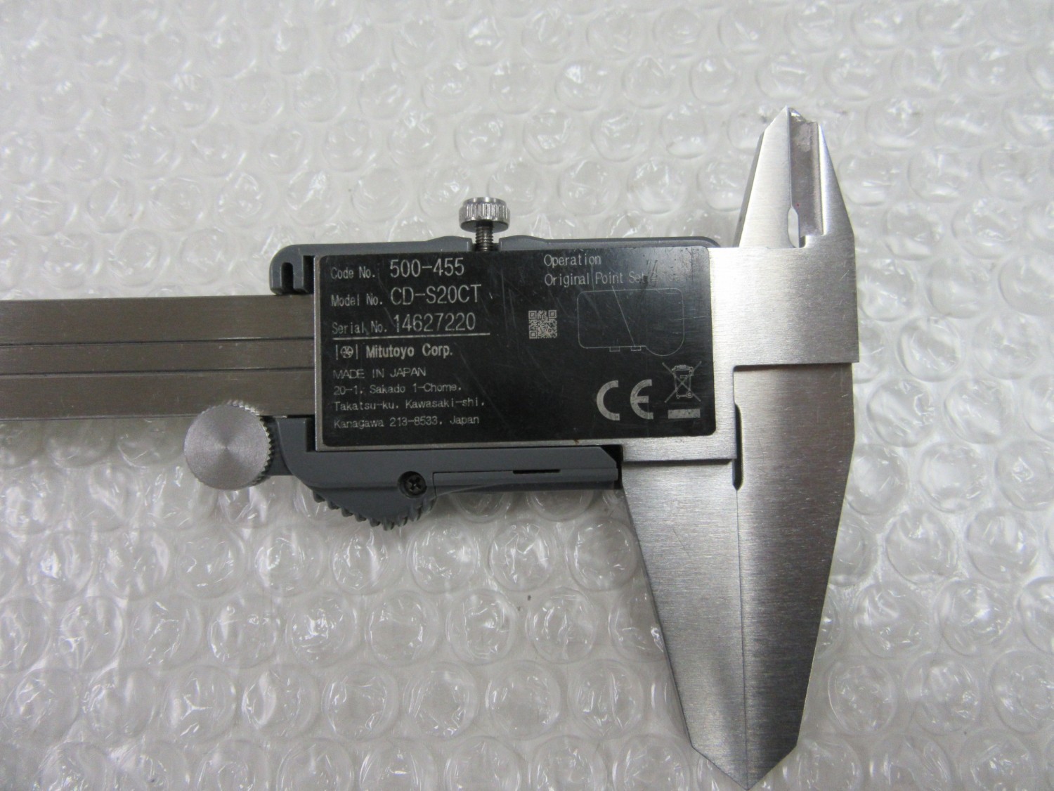 中古Vernier caliper 【デジタルノギス 】500-455(200mm)　 Mitutoyo