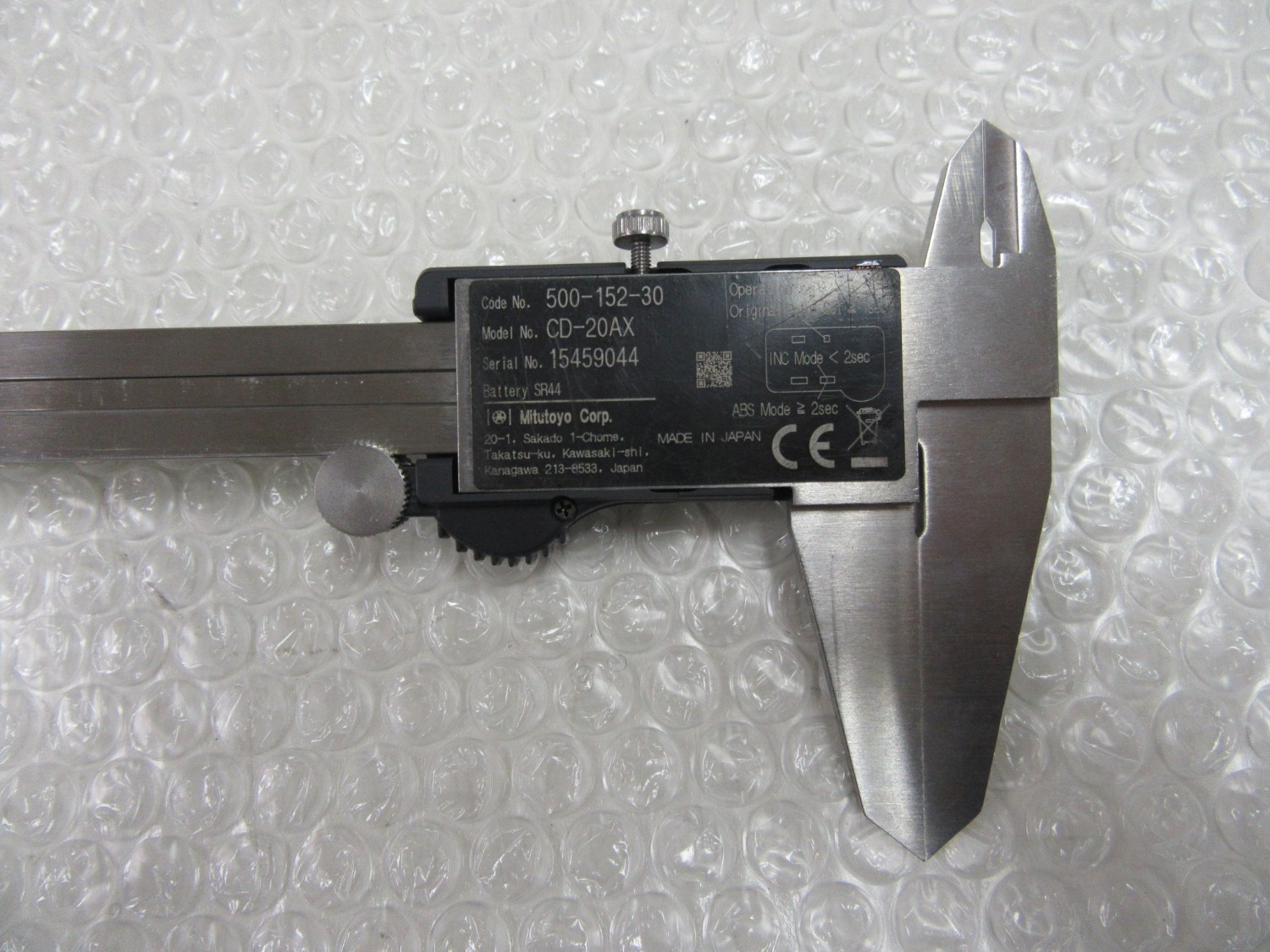 中古Vernier caliper 【デジタルノギス】200mm(500-152-30)　 Mitutoyo