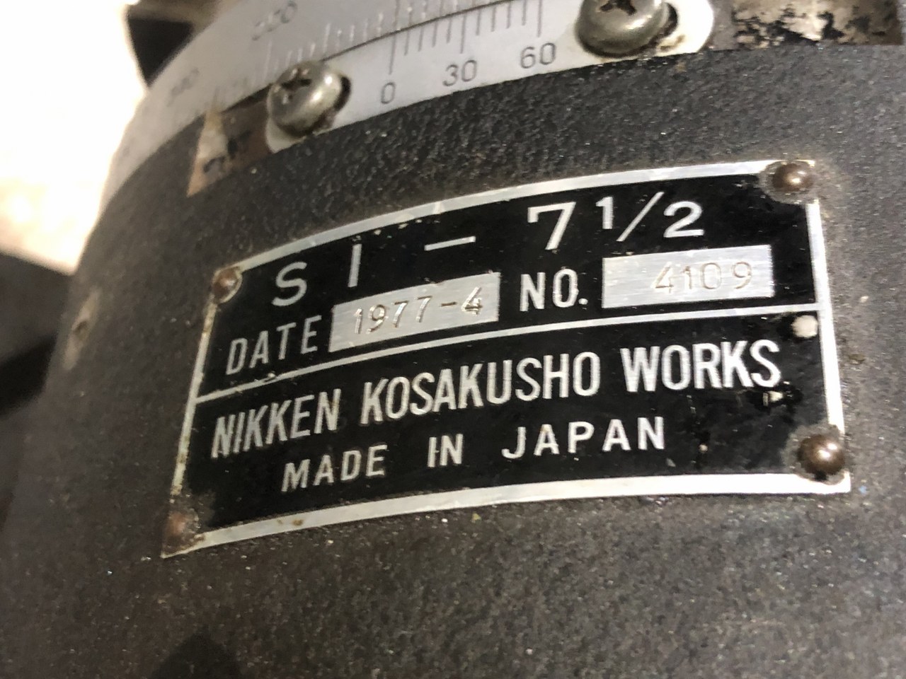 中古円テーブル(手動・電動) 【インデックス】SI-7　1/2 日研/NIKKEN