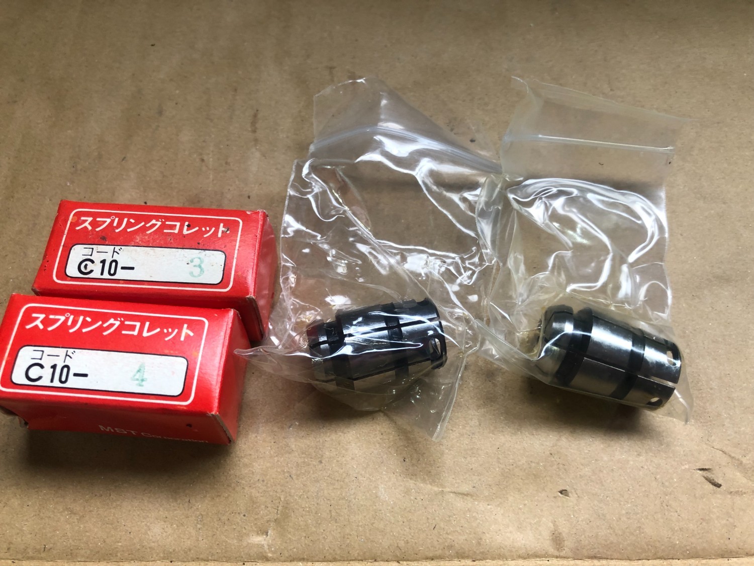 中古スプリングコレット 【スプリングコレット2個】C10-3,C10-4 MST/溝口