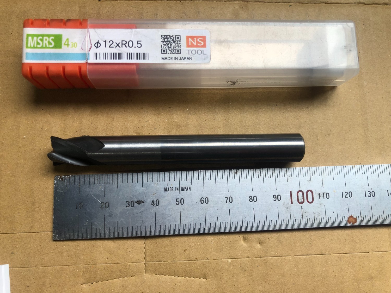 中古エンドミル 【ラジアスエンドミル】φ12xR0.5 MSRS430 NS TOOL