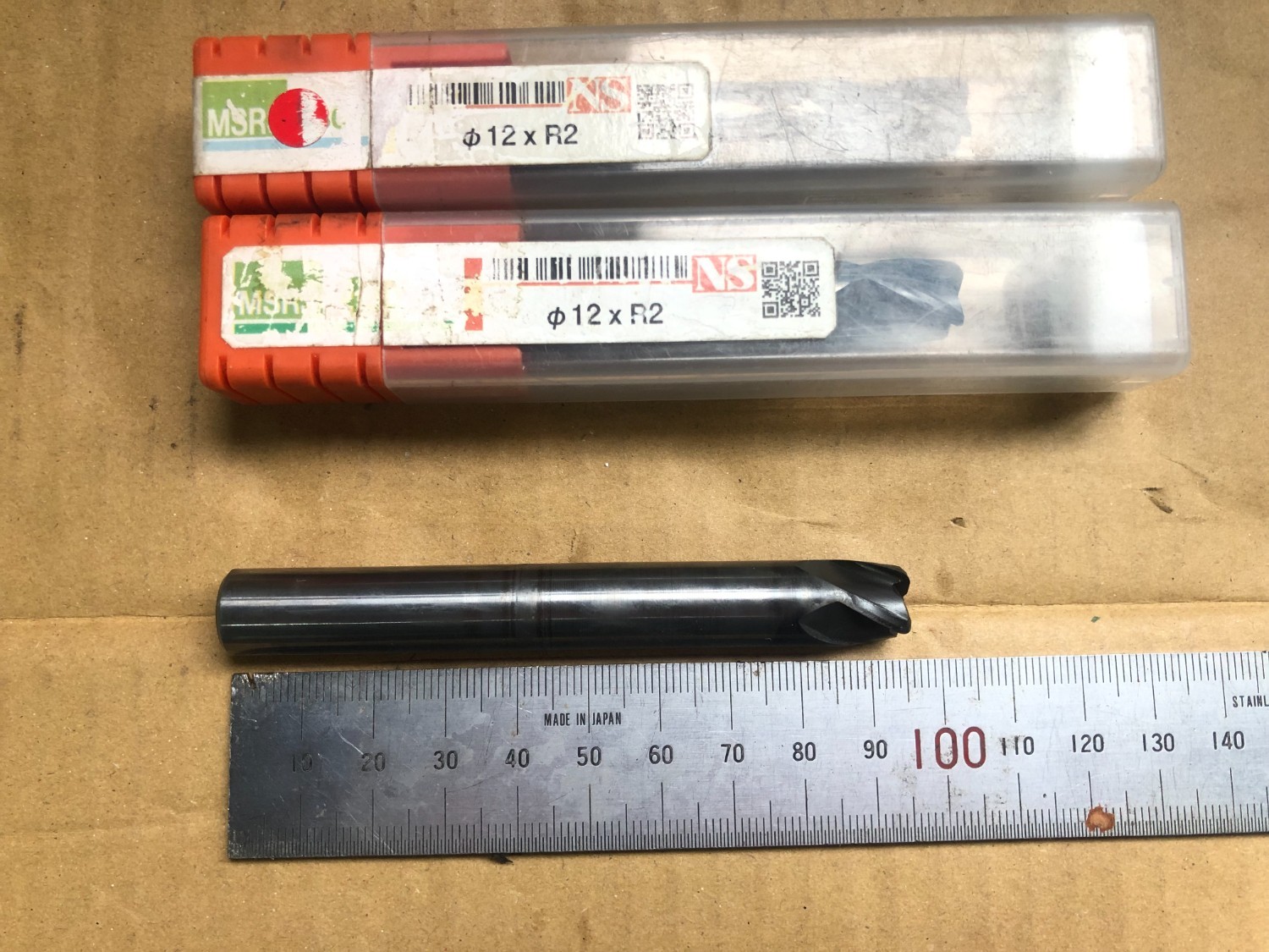 中古エンドミル 【ラジアスエンドミル3本】φ12xR2 MSRS430 NS TOOL