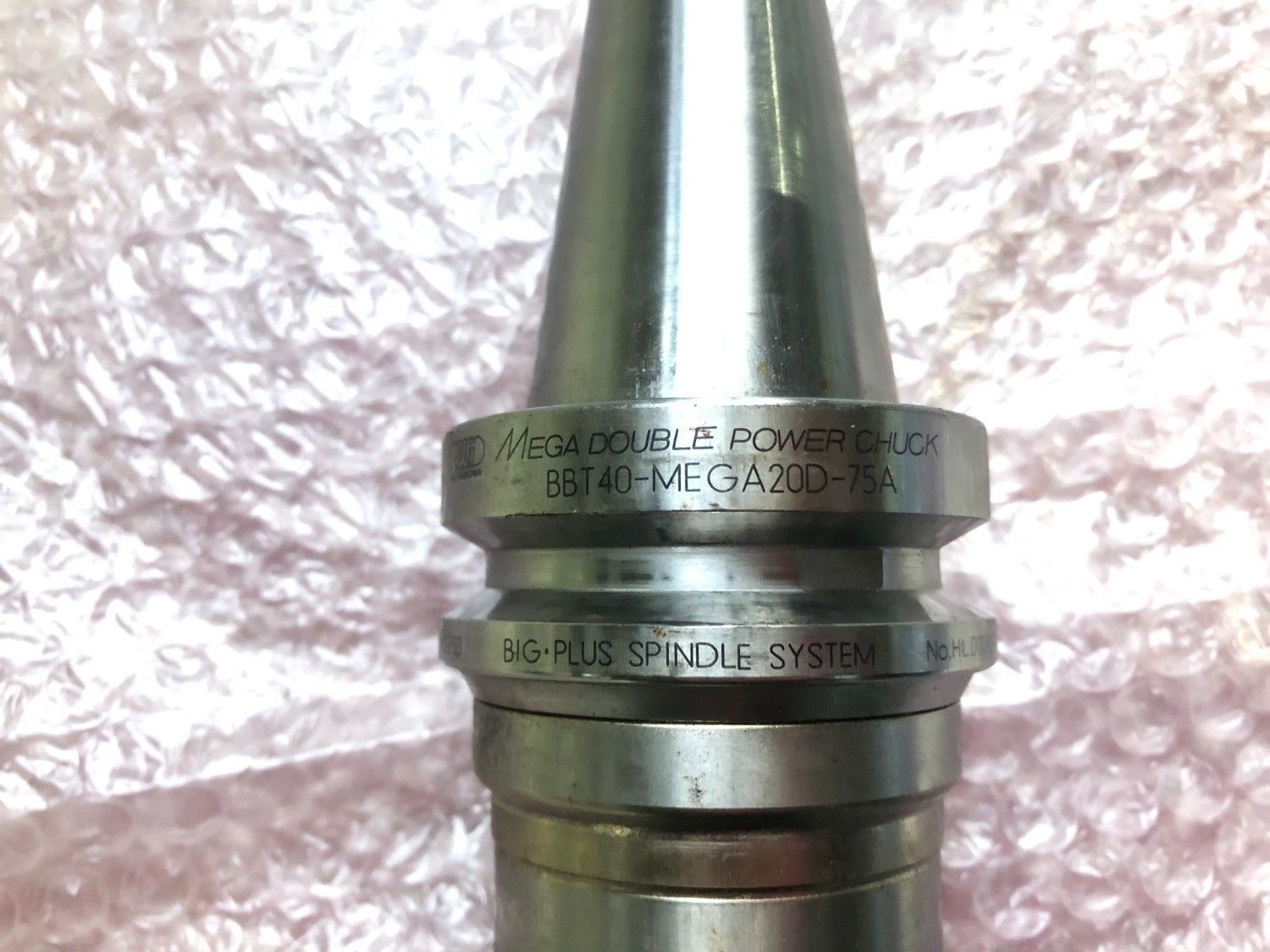 中古BBT40 【メガダブルパワーチャック】BBT40-MEGA20D-75A 大昭和精機/BIG DAISHOWA